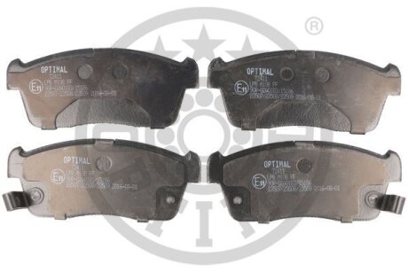 Комплект гальмівних накладок, дискове гальмо Optimal BP-72411
