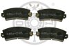 Комплект гальмівних накладок, дискове гальмо Optimal BP-81111 (фото 1)