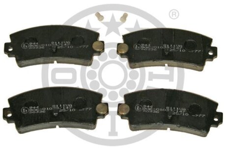 Комплект гальмівних накладок, дискове гальмо Optimal BP-81111