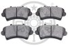 Комплект гальмівних накладок, дискове гальмо Optimal BP-81900 (фото 2)