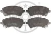 Комплект гальмівних накладок, дискове гальмо Optimal BP-82212 (фото 1)