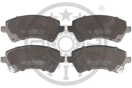 Комплект гальмівних накладок, дискове гальмо Optimal BP-82212