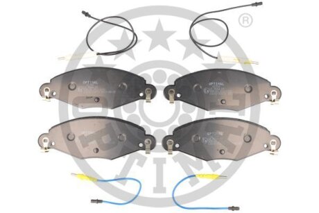 Комплект гальмівних накладок, дискове гальмо Optimal BP-82704