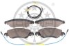 Комплект гальмівних накладок, дискове гальмо Optimal BP-82904 (фото 2)