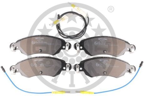 Комплект гальмівних накладок, дискове гальмо Optimal BP-82904