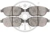 Комплект гальмівних накладок, дискове гальмо Optimal BP84100 (фото 2)