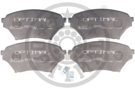 Комплект гальмівних накладок, дискове гальмо Optimal BP-85002
