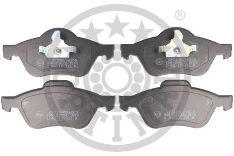 Комплект гальмівних накладок, дискове гальмо Optimal BP-96200