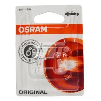 Лампа приладової панелі 12V 1,2W (безцокольна)    OSRAM 2721_02B
