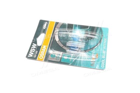 Лампа допоміжн. освітлення W5W 12V 5W W2.1x9.5d COOL BLUE Intense (2 шт) blister OSRAM 2825 CBN-02B