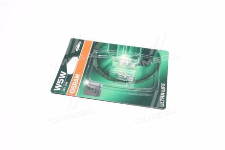 Лампа накаливания W5W 12V 5W W2,1x9,5d Ultra Life (компл.) OSRAM 2825 ULT_02B