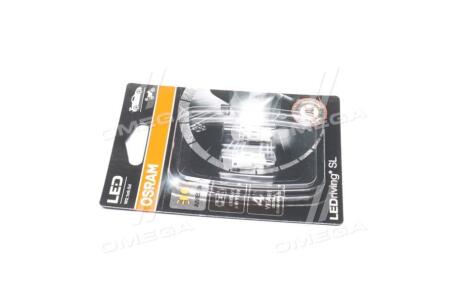 (к/т 2 шт) Автолампа світлодіодна LED (1W 12V W2.1X9.5D) OSRAM 2827DYP-02B