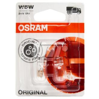 Автолампа (W5W 24V 5W W2,1x9,5d) OSRAM 2845_02B