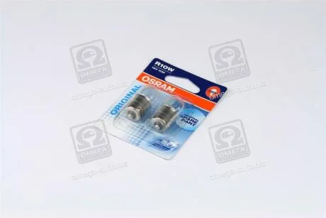 Лампа допоміжн. освітлення R10W 12V 10W ВА15s (2 шт) blister OSRAM 5008_02B
