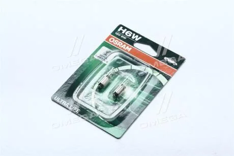 Автолампа 6W 12V BAX9S к-т 2 шт OSRAM 64132 ULT_02B
