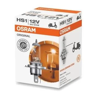 Лампа (картон 1шт) HS1 12В 35Вт PX43T для мотоциклів Standard OSRAM 64185