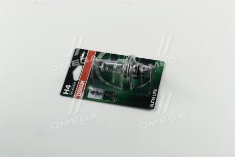 Лампа фарна H4 12V 60/55W P43t ULTRA LIFE 1шт.blister OSRAM 64193 ULT_01B