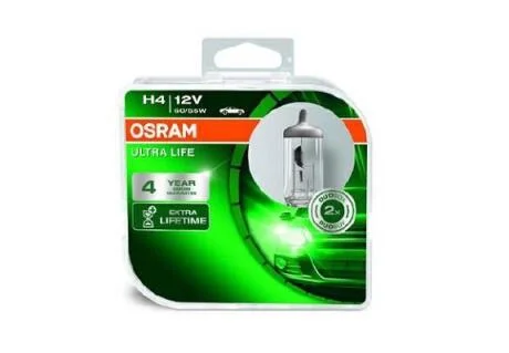 Автолампа ULTRA LIFE H4 12В 60/55Вт(пара) OSRAM 64193ULTHCB
