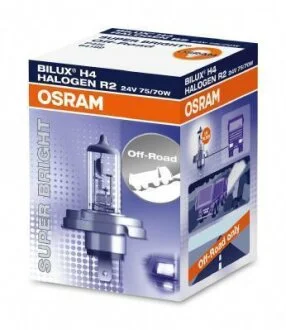 Лампа галогенная R2(Bilux) 24V 75/70W OSRAM 64199