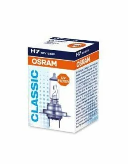 Лампа CLASSIC H7 12V 55W PX26D (картонна упаковка) OSRAM 64210 CLC