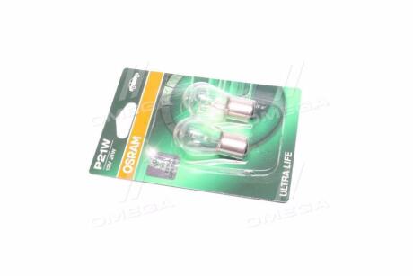 Лампа розжарювання P21W 12V 21W BA15s Ultra Life (компл.) OSRAM 7506 ULT_02B