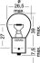 Лампа освітлення 24V 15W BA15S 1987302526 OSRAM 7529 (фото 2)