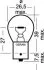 Лампа освітлення 24V 15W BA15S 1987302526 OSRAM 7529 (фото 2)