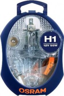 Комплект ламп H1 12V (H1, P21/5W, P21W, PY21W, R5W, W5W) OSRAM CLKM H1 (фото 1)