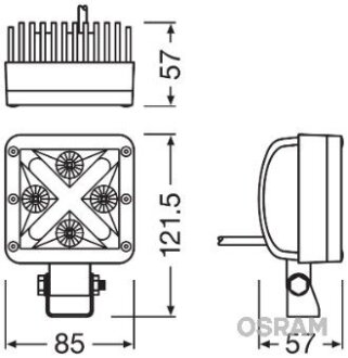 Лампочка фары передней OSRAM LEDDL101-SP
