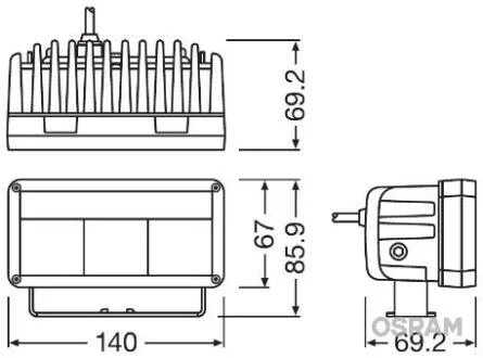 Лампочка фары передней OSRAM LEDDL102-WD