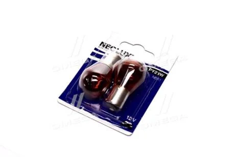 Лампа допоміжн. освітлення РY21W 12V 21W ВАU15s (blister 2шт) (Neolux) OSRAM N58102B