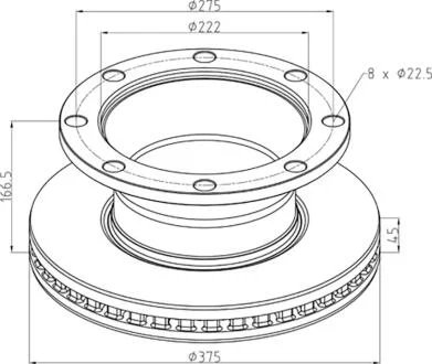 Гальмівний диск PE AUTOMOTIVE 256.052-00A