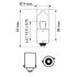 Автолампа вказівна 12036 H6W CP 12V 6W (BAХ9s) (шт.) PHILIPS 12036 CP (фото 3)