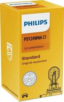 Лампа розжарювання PSY24W, вказівник повороту STANDARD 12V 24W (цоколь PG20/4) (1 шт.) PHILIPS 12188NAC1