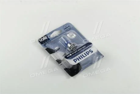 Лампа розжарювання H3 12V 55W PK22 Cristal Vision 1шт blister 4300K PHILIPS 12336 CV B1