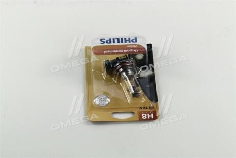 Лампа розжарювання H8 12V 35W PGJ19-1 1шт blister PHILIPS 12360/B1