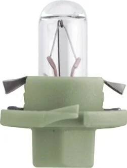 Автолампа вказівна BAX 12611 12V 1.3W BX8,4d olive green (шт.) PHILIPS 12611CP