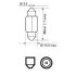 Лампа доп. освещ. STANDARD 12V 15W SV8,5 (картон) (мин. 10 шт.) PHILIPS 12850 CP (фото 3)