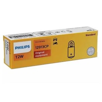 Лампа накаливания T2W12V 2W BA9s PHILIPS 12913 CP