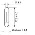 Лампа доп. освещ. STANDARD T6,2X27 24V 3W (картон) (мин. 10 шт.) PHILIPS 13818 CP (фото 3)