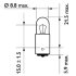 Лампа доп. освещ. STANDARD 24V T4W BA9s (картон) (блистер) (компл. 2 шт.) PHILIPS 13929/B2 (фото 3)