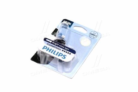 Лампа розжарювання HB3 12V 60W P20d Cristal Vision 1шт blister 4300K PHILIPS 9005 CVB1