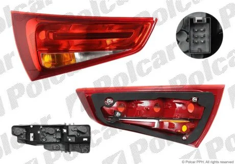 Ліхтар задній, A1, 04.10- Polcar 130088H