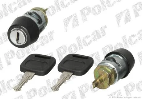 Циліндр замка запалювання (з ключем) Audi 80 90- Audi 100 Polcar 1308Z07