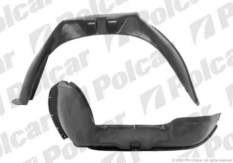 Підкрилок лівий AUDI 100,8/82-8/91 Polcar 1315FL1