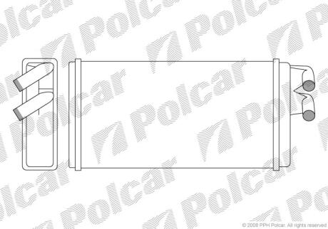 Радіатор пічки Audi 100/200/A6 Polcar 1315N81