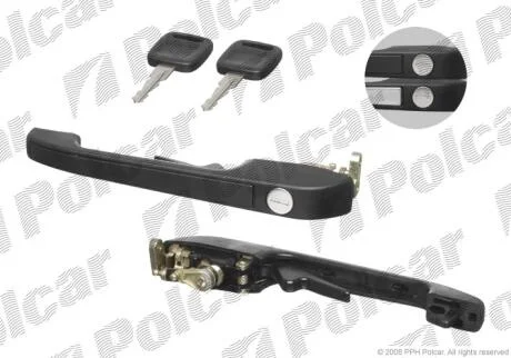 Ручка зовнішня AUDI 100, 82-87 Polcar 1315Z41