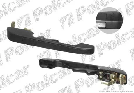 Ручка дверей прав. Audi 100 82 - 12.87 Polcar 1315Z44