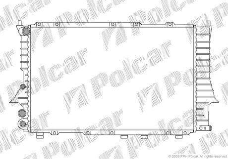 Радіатор охолодження, A6 C4 Avant (4A5), 0 Polcar 1316081