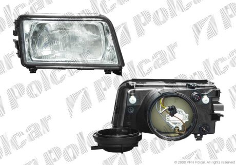 Фара основна, AUDI 100, 90- Polcar 1316090E